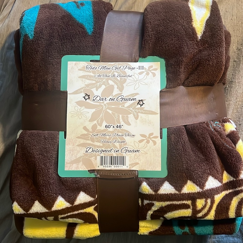 Authentic Guam Plush Throw